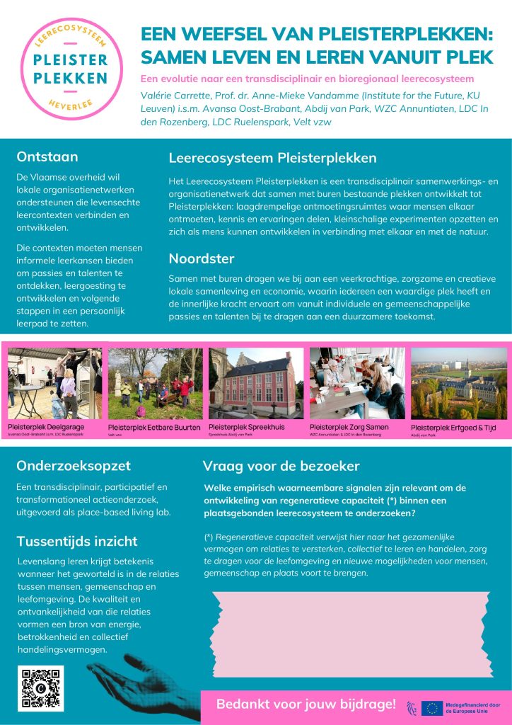 Je bekijkt nu Pleisterplekken: samen leven en leren vanuit plek- Een evolutie naar een transdisciplinair en bioregionaal leerecosysteem
